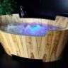 Деревянная ванна с гидромассажем